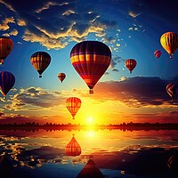 Buy canvas prints of Hot air balloon Festival by Massimiliano Leban