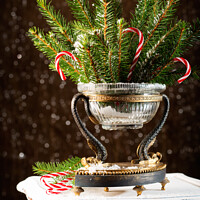 Buy canvas prints of Christmas Tree Decoration by Amanda Elwell