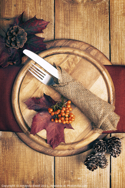 Autumn Table Setting Picture Board by Amanda Elwell