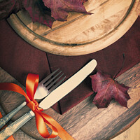 Buy canvas prints of Autumn Dining by Amanda Elwell