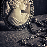 Buy canvas prints of Cameo Necklace by Amanda Elwell