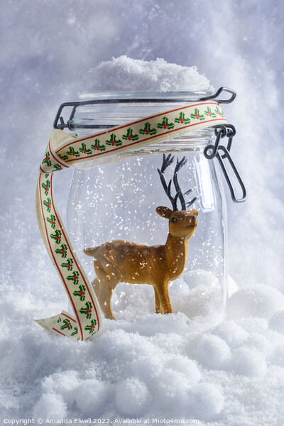Reindeer Figure Picture Board by Amanda Elwell