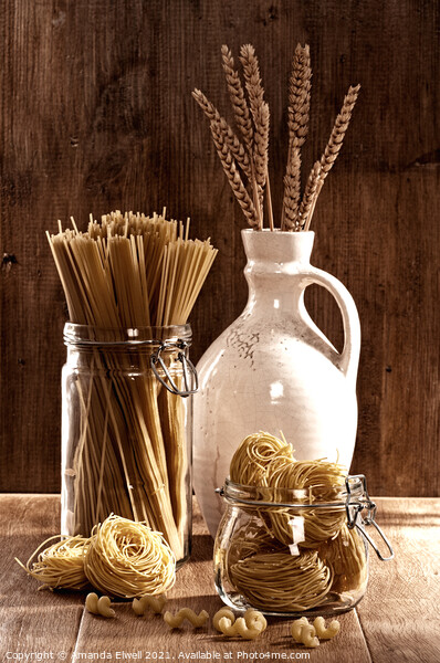 Vintage Pasta & Spaghetti Picture Board by Amanda Elwell