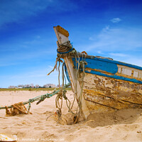 Buy canvas prints of Dilapidated Boat by Amanda Elwell