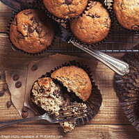 Buy canvas prints of Chocolate Chip Muffins by Amanda Elwell