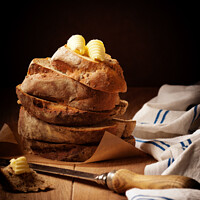 Buy canvas prints of Bread Stack by Amanda Elwell
