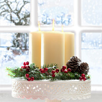 Buy canvas prints of Christmas Candles Display by Amanda Elwell