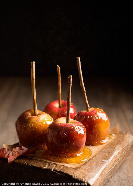 Group Of Candy Apples Picture Board by Amanda Elwell