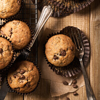 Buy canvas prints of Chocolate Chip Muffins by Amanda Elwell