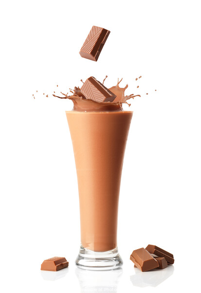 Chocolate Milkshake Smoothie Picture Board by Amanda Elwell