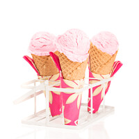 Buy canvas prints of Raspberry Ripple Ice Creams by Amanda Elwell
