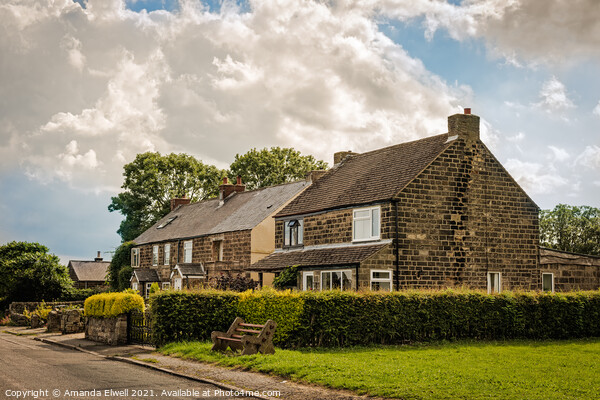 Derbyshire Cottages Picture Board by Amanda Elwell