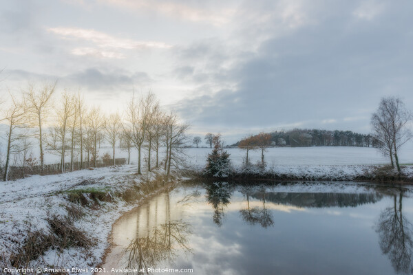 Winter Scene Picture Board by Amanda Elwell