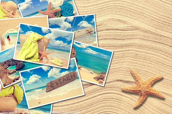 Vacation Postcards Picture Board by Amanda Elwell