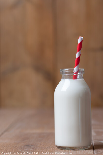 Bottle Of Milk Picture Board by Amanda Elwell