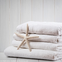 Buy canvas prints of New White Towels by Amanda Elwell