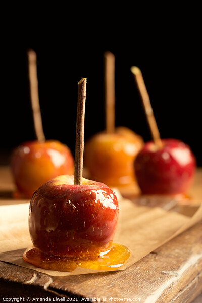 Group Of Toffee Apples Picture Board by Amanda Elwell