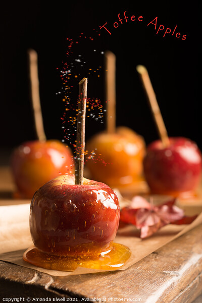 Group Of Toffee Apples Picture Board by Amanda Elwell