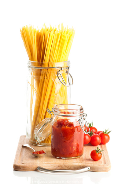 Tomatoes & Spaghetti Pasta  Picture Board by Amanda Elwell