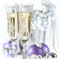 Buy canvas prints of Glasses Of Champagne by Amanda Elwell