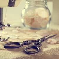 Buy canvas prints of Sewing Items by Amanda Elwell