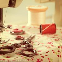 Buy canvas prints of Vintage Sewing Items by Amanda Elwell