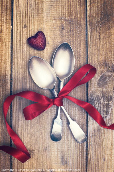 Valentines Day Spoons Picture Board by Amanda Elwell