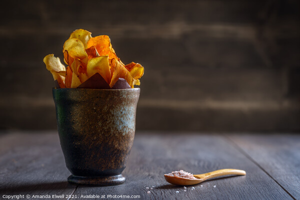 Root Vegetable Crisps Picture Board by Amanda Elwell