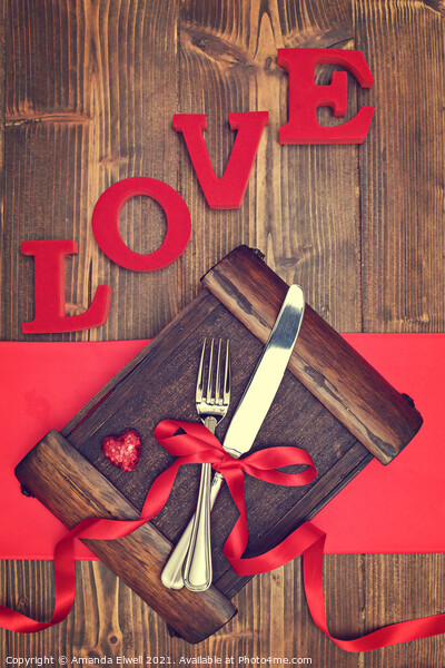Valentine's Cutlery Picture Board by Amanda Elwell