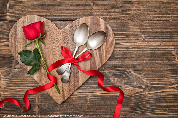 Valentine Table Setting Picture Board by Amanda Elwell