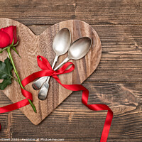 Buy canvas prints of Valentine Table Setting by Amanda Elwell