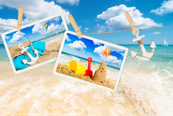 Summer Postcards Picture Board by Amanda Elwell
