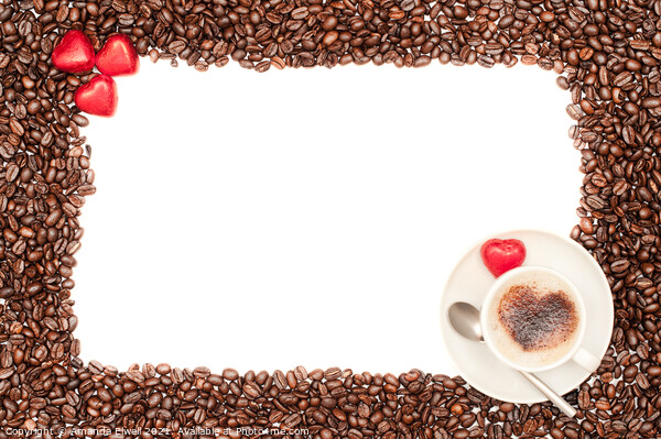 Valentine Coffee Border Picture Board by Amanda Elwell