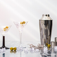 Buy canvas prints of Martini Cocktails by Amanda Elwell