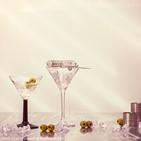 Buy canvas prints of Mixing Cocktails by Amanda Elwell