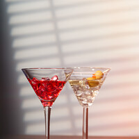 Buy canvas prints of Cocktails With Strainer by Amanda Elwell