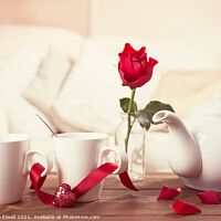 Buy canvas prints of Valentines Day Tea Cups by Amanda Elwell