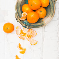 Buy canvas prints of Christmas Clementines by Amanda Elwell