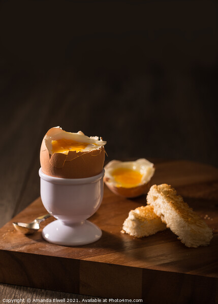 Soft Boiled Egg Picture Board by Amanda Elwell