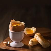 Buy canvas prints of Soft Boiled Egg by Amanda Elwell