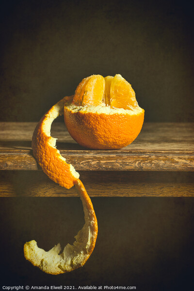 Single Orange Picture Board by Amanda Elwell