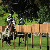Buy canvas prints of Medieval Jousting At Lincoln Castle by Amanda Elwell