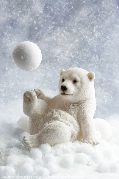 Polar Bear Decoration Picture Board by Amanda Elwell