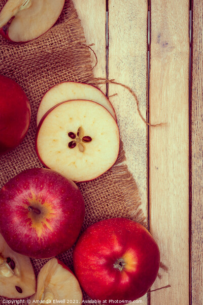 Rosy Red Apples Picture Board by Amanda Elwell