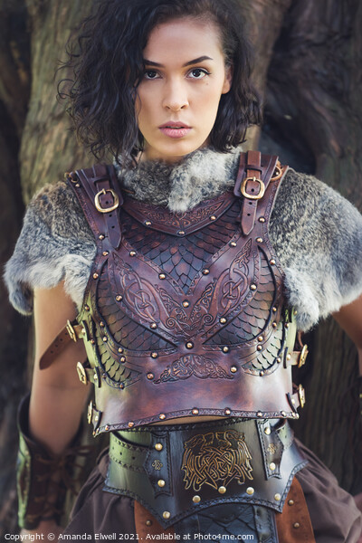 Portrait Of A Warrior Picture Board by Amanda Elwell