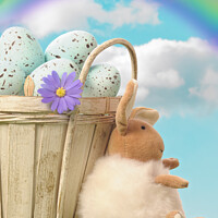 Buy canvas prints of Easter Basket by Amanda Elwell