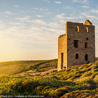 Buy canvas prints of Tin Mine At St. Agnes, Cornwall, England by Amanda Elwell