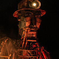 Buy canvas prints of The Man Engine Puppet by Amanda Elwell