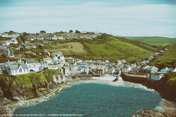 Vintage Port Isaac Picture Board by Amanda Elwell