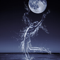 Buy canvas prints of Dancer In Moonlight by Amanda Elwell